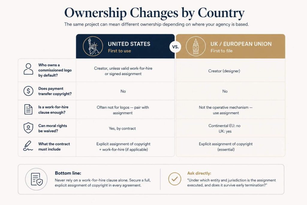 Ownership changes by country - Infographics